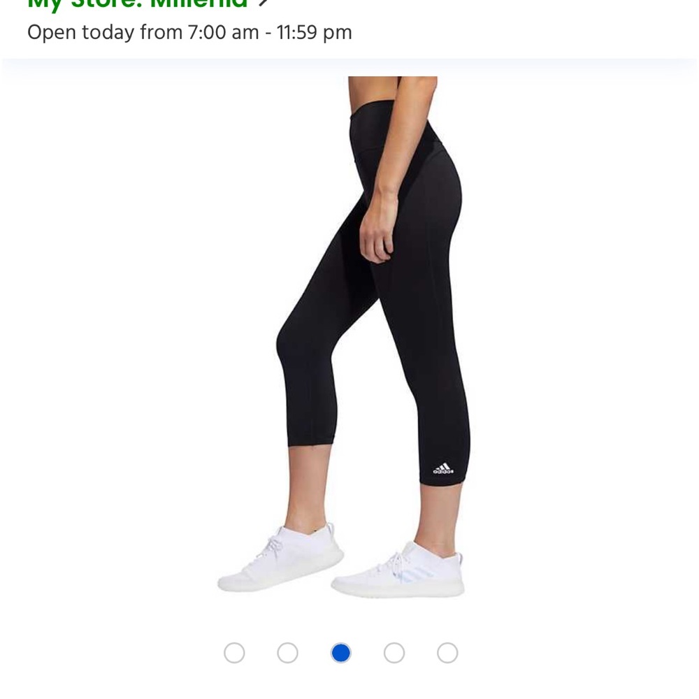 2 pairs adidas 3/4 leggings